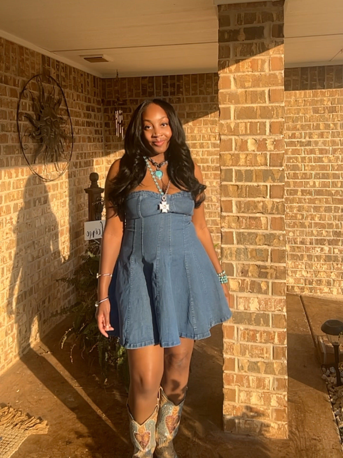 Samantha Denim Mini Dress