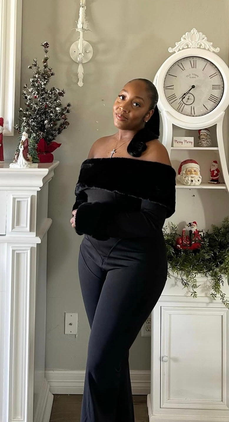 Santa Baby Jumpsuit (Black)