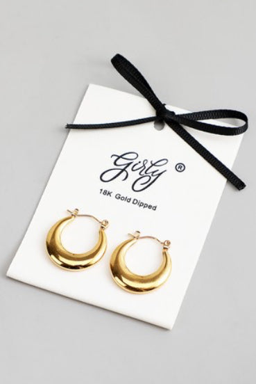 Cresent Hoop Earrings