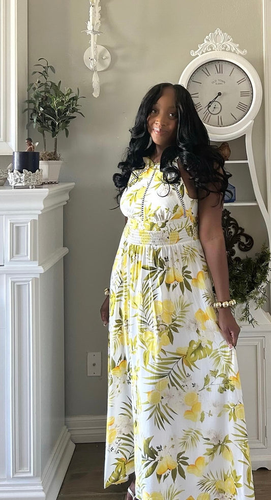 Make Lemonade Midi Dress