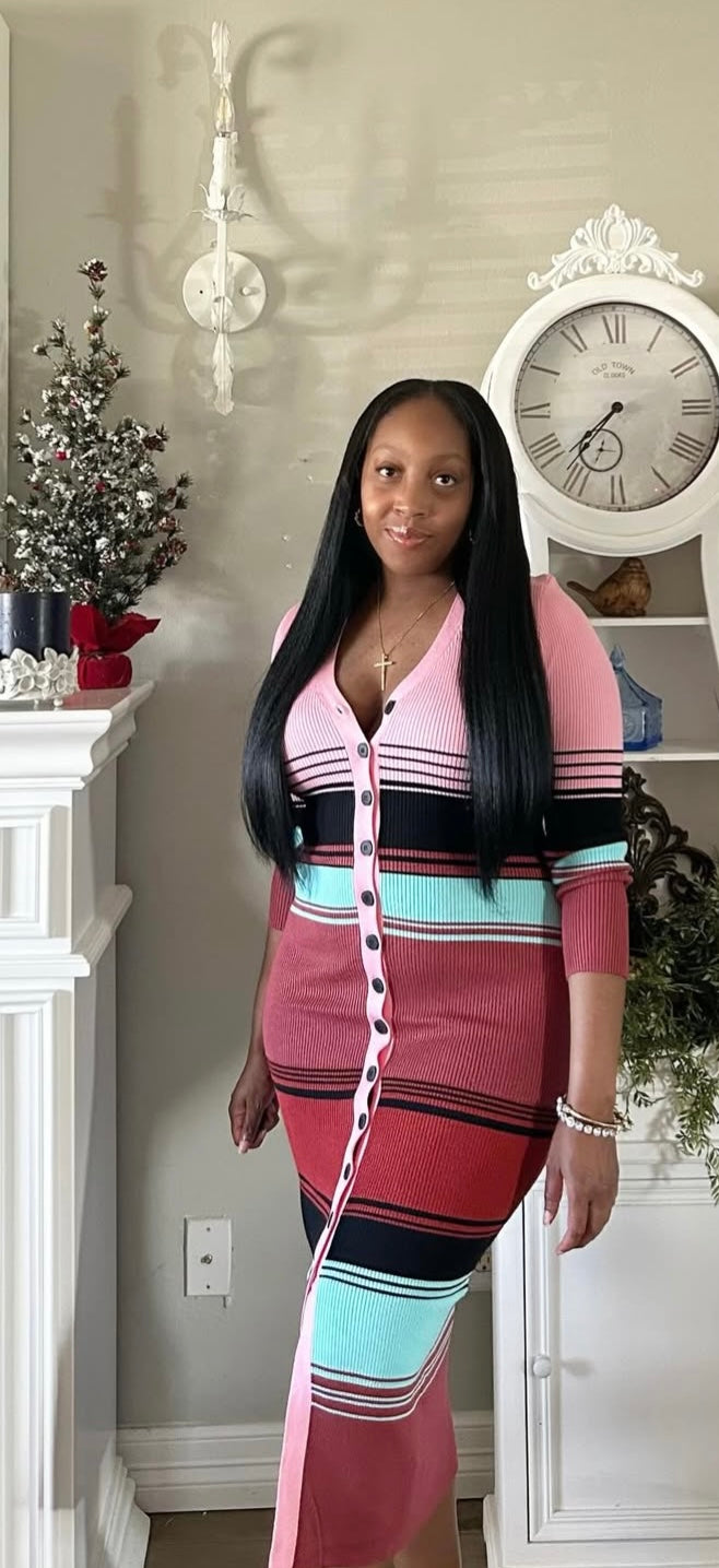 Danae Sweater Dress (Multi)