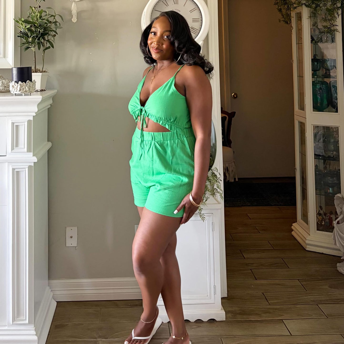Kelsi Romper (Green)