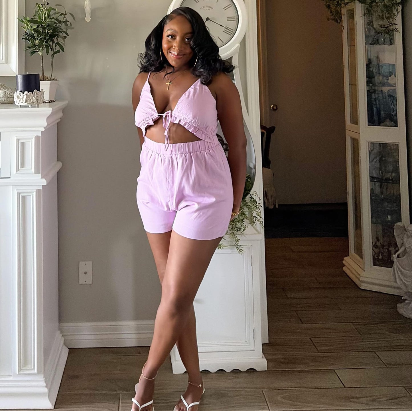 Kelsi Romper (Lavender)