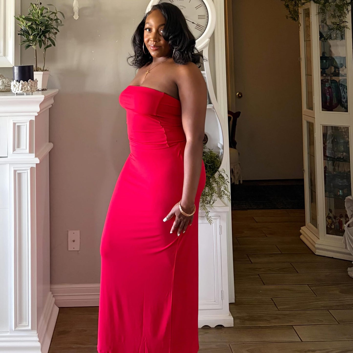 Cassie Skirt Set (Red)